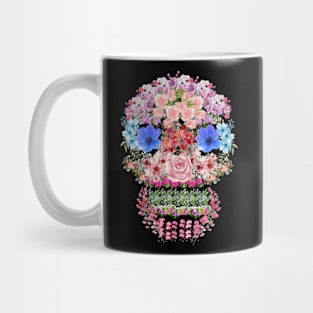 Skull flowers Mug